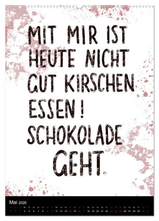 Produktbild: Und bei dir so ...? Witzige Spr&uuml;che gegen die T&uuml;cken des Alltags (hochwertiger Premium Wandkalender 2026 DIN A2 hoch), Kunstdruck in Hochglanz