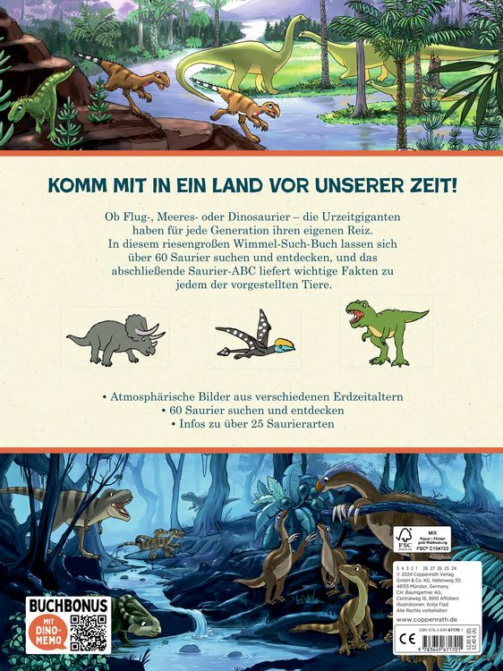 Produktbild: Mein riesengro&szlig;es Wimmel-Such-Buch: Dinosaurier & Co.