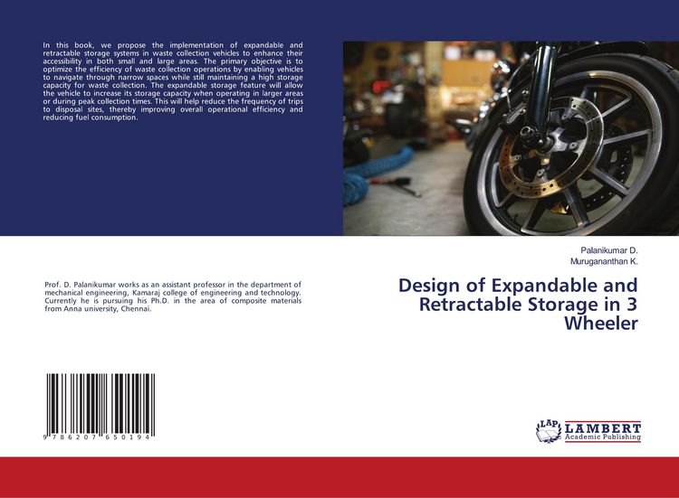 Produktbild: Design of Expandable and Retractable Storage in 3 Wheeler