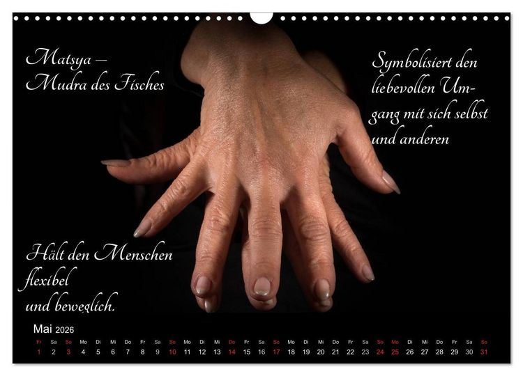 Produktbild: Mudras / 2026 (Wandkalender 2026 DIN A3 quer), CALVENDO Monatskalender