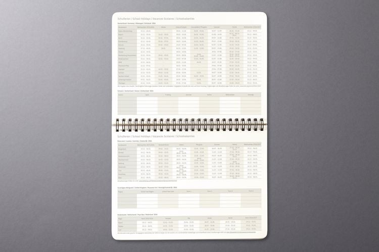 Produktbild: SIGEL C2781 Tischkalender Conceptum 2027, ca. A5 quer, Hardcover, schwarz