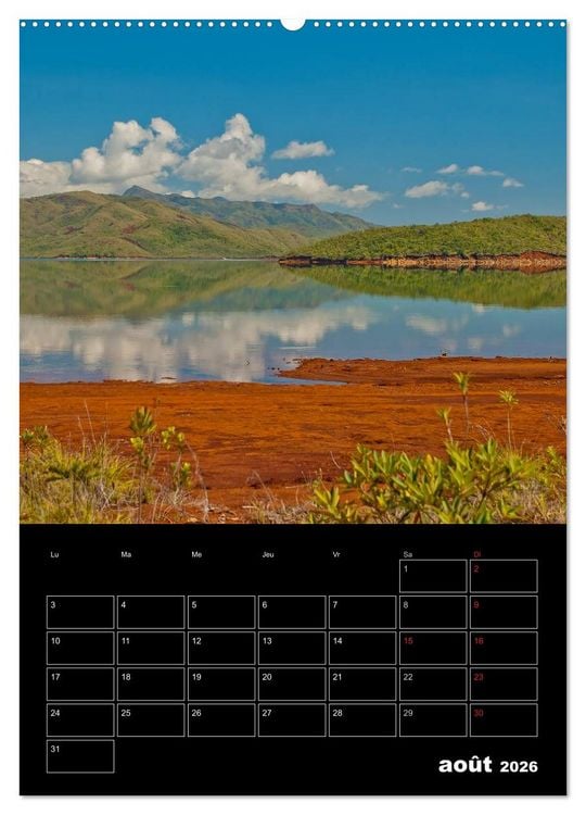Produktbild: Paysages cal&eacute;doniens (Calendrier mural 2026 DIN A2 horizontal) calendrier de bureau
