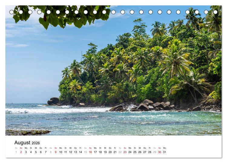 Produktbild: Urlaub in Sri Lanka - Reise durch Asien, Kultur und Natur (Tischkalender 2026 DIN A5 quer), CALVENDO Monatskalender