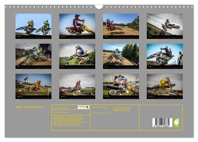Produktbild: whip`s and scrub`s (Wandkalender 2026 DIN A3 quer), CALVENDO Monatskalender