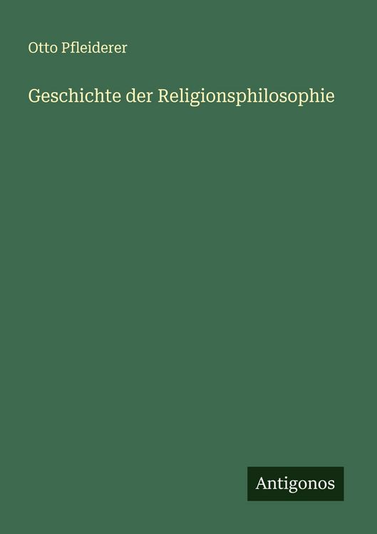 Produktbild: Geschichte der Religionsphilosophie