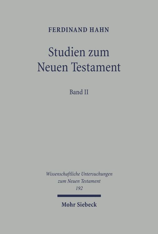 Produktbild: Studien zum Neuen Testament
