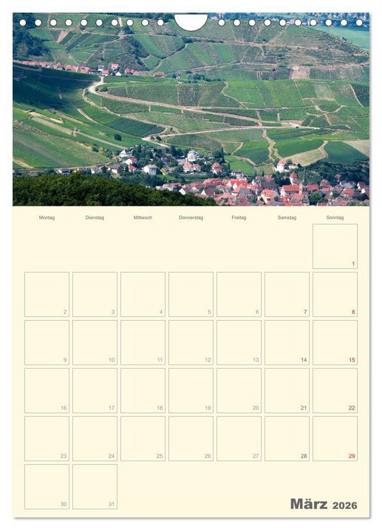 Produktbild: Unterwegs im Elsass &ndash; Terminplaner (Wandkalender 2026 DIN A4 hoch), CALVENDO Monatskalender