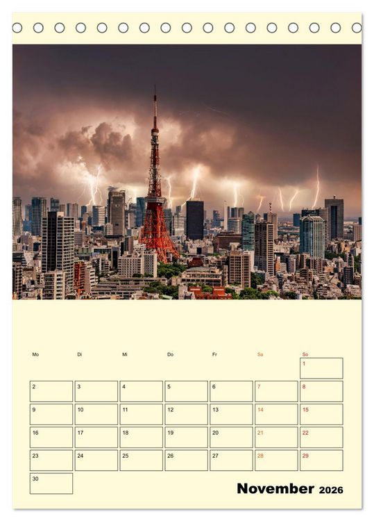 Produktbild: Japan - Hightech und viel Tradition (Tischkalender 2026 DIN A5 hoch), CALVENDO Monatskalender