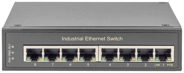 Produktbild: Digitus DN-651108 DN-651108 Industrial Ethernet Switch 8 Port 10 / 100 / 1000MBit/s