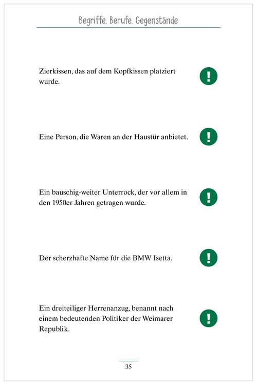 Produktbild: Fast vergessene Begriffe. Das Ged&auml;chtnistraining-Quiz f&uuml;r Senioren. Ideal als Besch&auml;ftigung, Ged&auml;chtnistraining, Aktivierung bei Demenz.