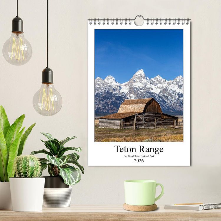 Produktbild: Teton Range - Der Grand Teton National Park (Wandkalender 2026 DIN A4 hoch), CALVENDO Monatskalender