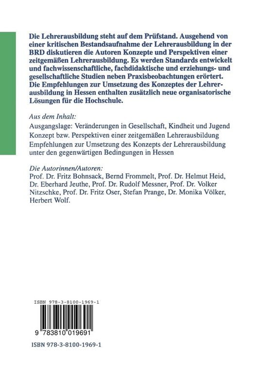 Produktbild: Neuordnung der Lehrerausbildung