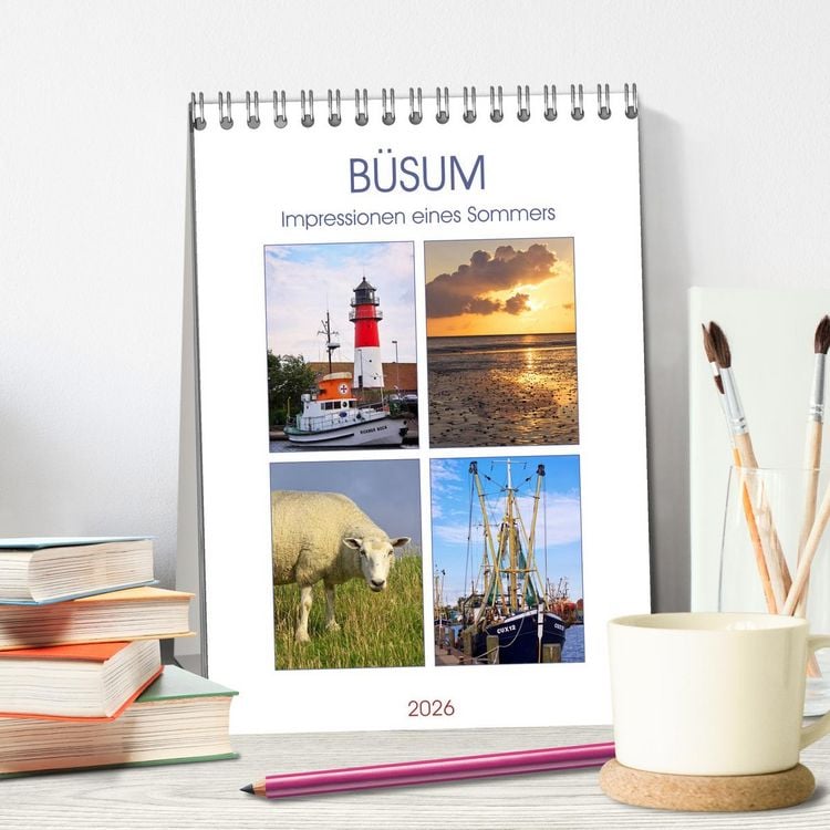 Produktbild: B&uuml;sum - Impressionen eines Sommers (Tischkalender 2026 DIN A5 hoch), CALVENDO Monatskalender
