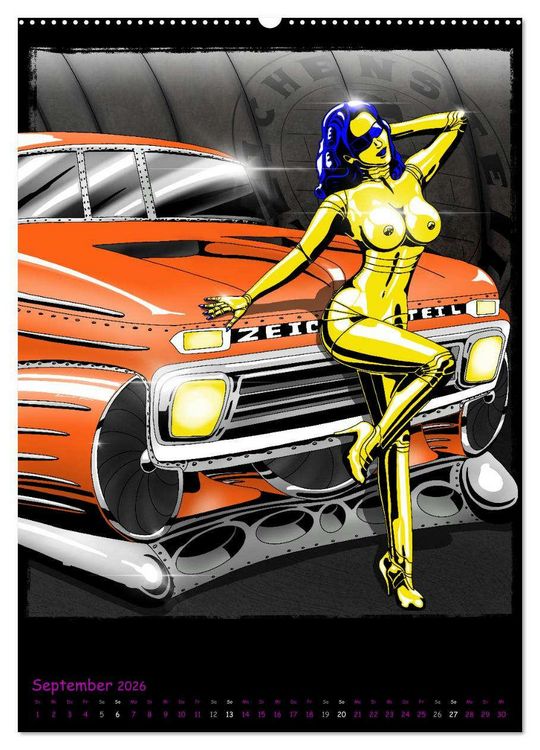 Produktbild: CYBER PINUPS (Wandkalender 2026 DIN A2 hoch), CALVENDO Monatskalender