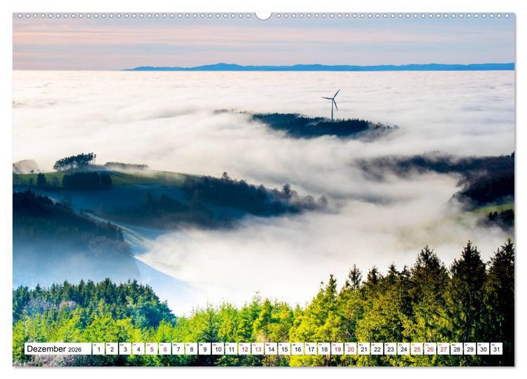 Produktbild: Idyllischer Schwarzwald (Wandkalender 2026 DIN A2 quer), CALVENDO Monatskalender