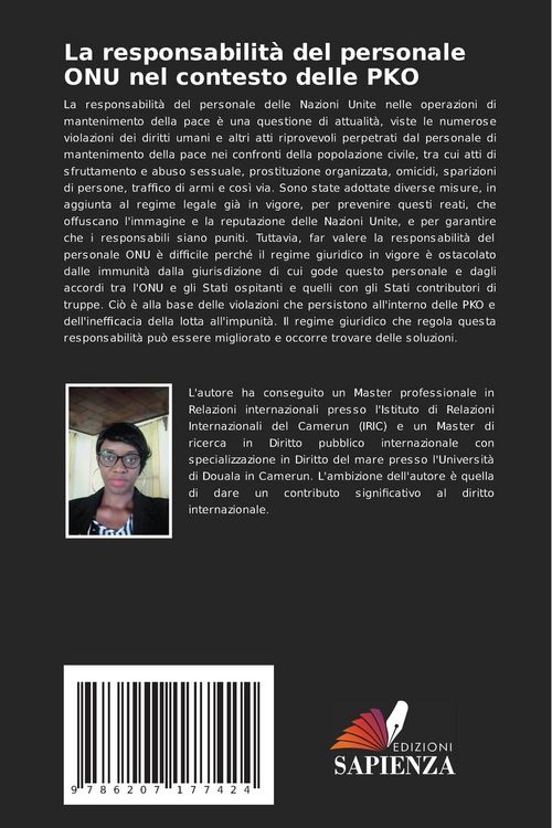 Produktbild: La responsabilit&agrave; del personale ONU nel contesto delle PKO