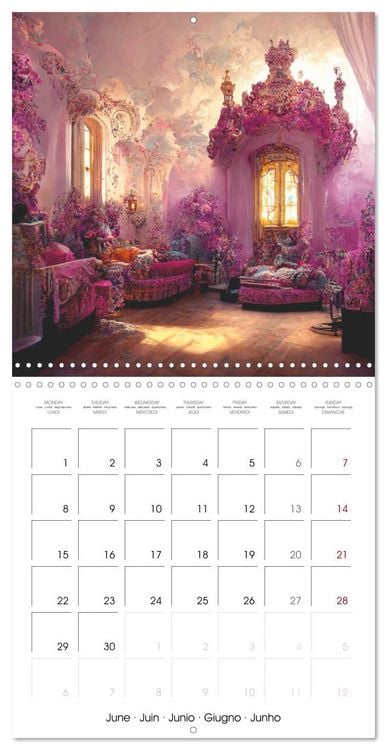 Produktbild: Rococo rooms (Wall Calendar 2026 12 &times; 12 Inch) CALVENDO 12 Month Wall Calendar