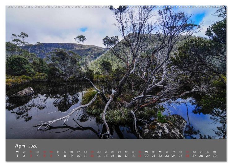 Produktbild: Naturlandschaften Tasmaniens (Wandkalender 2026 DIN A2 quer), CALVENDO Monatskalender