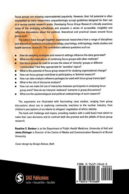 Produktbild: Developing Focus Group Research