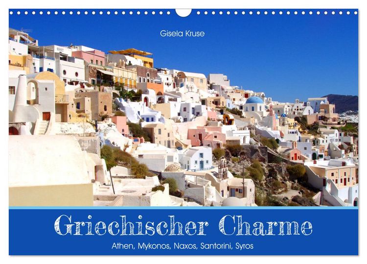Produktbild: Griechischer Charme (Wandkalender 2026 DIN A3 quer), CALVENDO Monatskalender