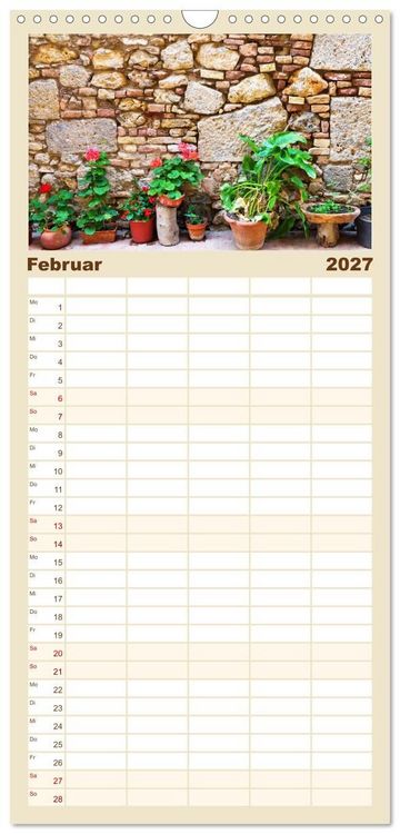 Produktbild: Familienplaner 2027 - San Gimignano, die Stadt der T&uuml;rme mit 5 Spalten (Wandkalender, 21 x 45 cm) CALVENDO