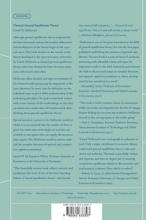 Produktbild: Classical General Equilibrium Theory