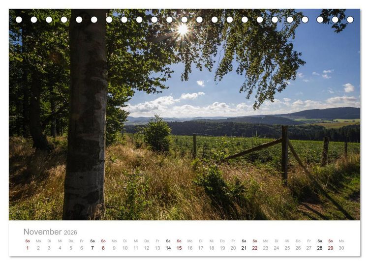 Produktbild: Sch&ouml;nes Sauerland (Tischkalender 2026 DIN A5 quer), CALVENDO Monatskalender