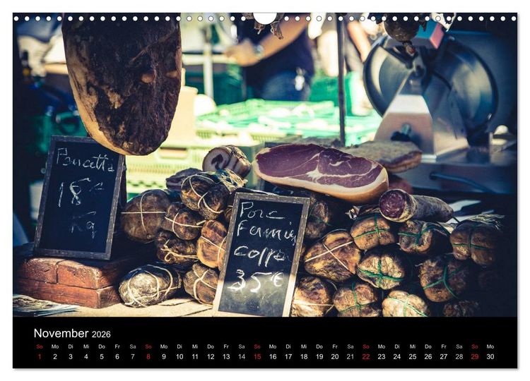 Produktbild: Erlebnis der Sinne - Franz&ouml;sischer Markt auf Korsika (Wandkalender 2026 DIN A3 quer), CALVENDO Monatskalender