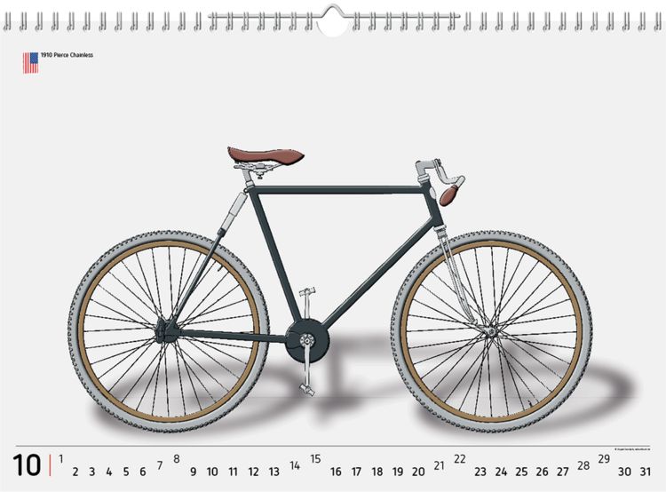 Produktbild: 2023, 12 Fahrradklassiker, Wandkalender