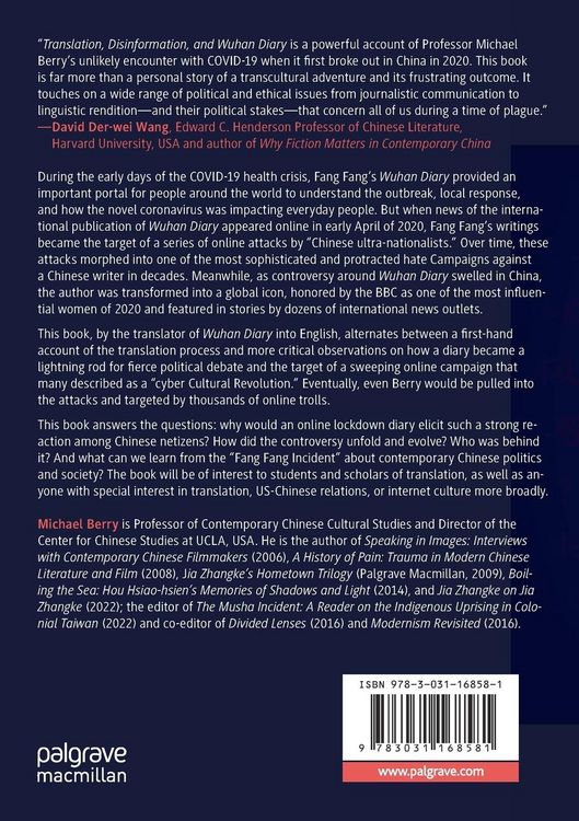 Produktbild: Translation, Disinformation, and Wuhan Diary