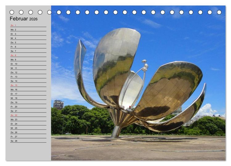 Produktbild: Argentinien - Impressionen (Tischkalender 2026 DIN A5 quer), CALVENDO Monatskalender