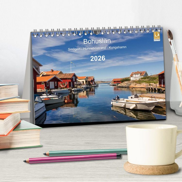 Produktbild: Bohusl&auml;n. Sm&ouml;gen - Hunnebostrand - Kungshamn (Tischkalender 2026 DIN A5 quer), CALVENDO Monatskalender