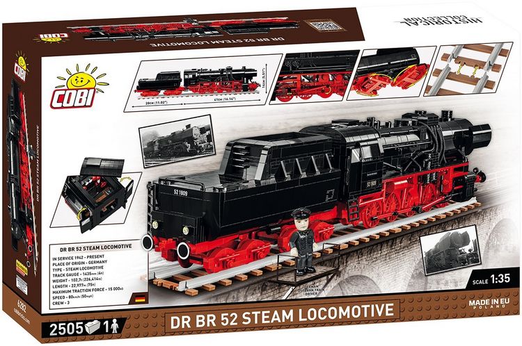 COBI 6280 DRB CLASS 52 STEAM LOCOMOTIVE EXECUTIVE EDITION COBI