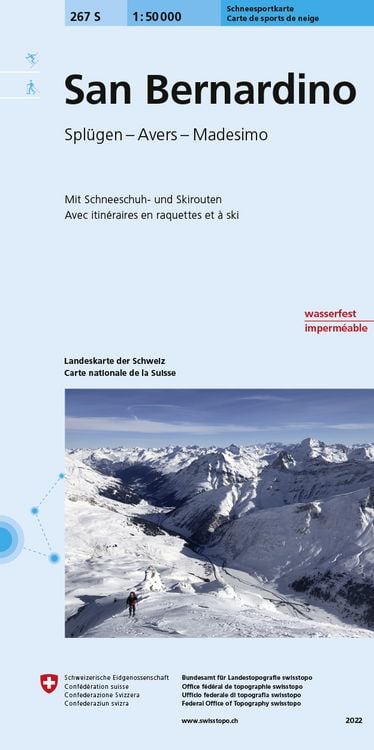 Produktbild: Swisstopo 1 : 50 000 San Bernardino Ski