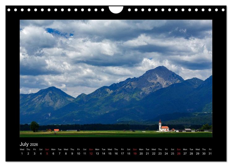 Produktbild: Landscapes of Slovenia (Wall Calendar 2026 DIN A4 landscape), CALVENDO 12 Month Wall Calendar