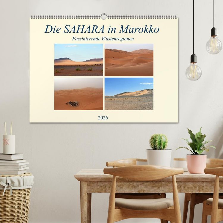 Produktbild: Die SAHARA in Marokko, Faszinierende W&uuml;stenregionen (Wandkalender 2026 DIN A2 quer), CALVENDO Monatskalender