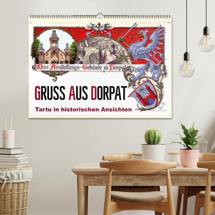 Produktbild: Gruss aus Dorpat - Tartu in historischen Ansichten (Wandkalender 2026 DIN A2 quer), CALVENDO Monatskalender