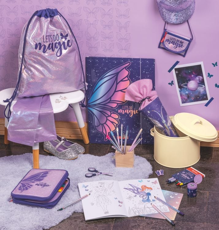 Produktbild: Brunnen Sammelmappe Magic Butterfly &brvbar; A3, F&uuml;llh&ouml;he: 10 mm, rosarot/lila