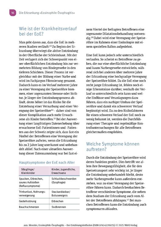 Produktbild: Eosinophile &Ouml;sophagitis - Der Ern&auml;hrungsleitfaden