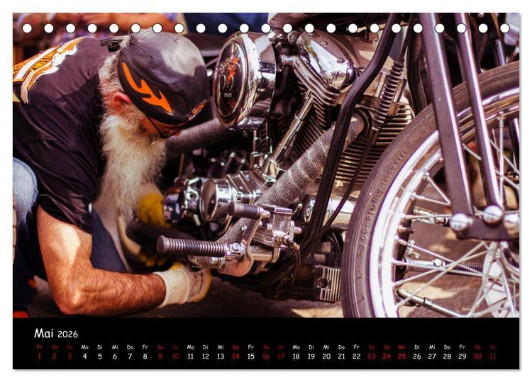Produktbild: Custombikes 2026 (Tischkalender 2026 DIN A5 quer), CALVENDO Monatskalender