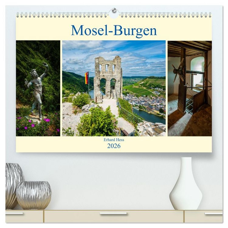 Produktbild: Mosel-Burgen (hochwertiger Premium Wandkalender 2026 DIN A2 quer), Kunstdruck in Hochglanz
