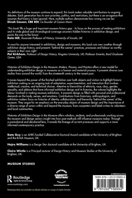 Produktbild: Histories of Exhibition Design in the Museum