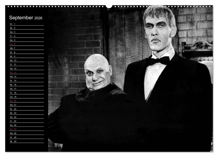 Produktbild: Kultfilme - schwarz-wei&szlig;e Klassiker (hochwertiger Premium Wandkalender 2026 DIN A2 quer), Kunstdruck in Hochglanz