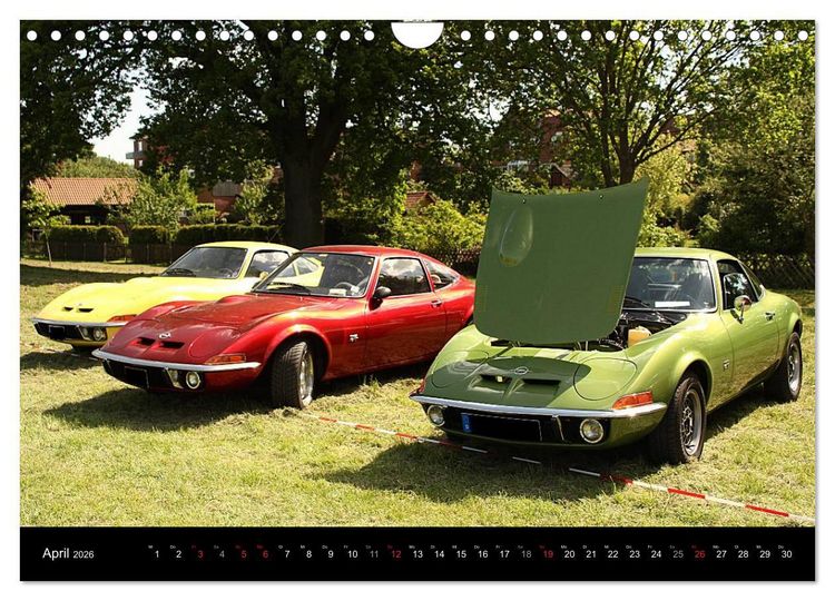 Produktbild: Opel GT Der Kalender (Wandkalender 2026 DIN A4 quer), CALVENDO Monatskalender