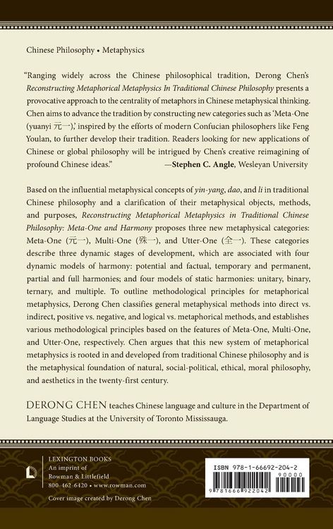 Produktbild: Reconstructing Metaphorical Metaphysics in Traditional Chinese Philosophy