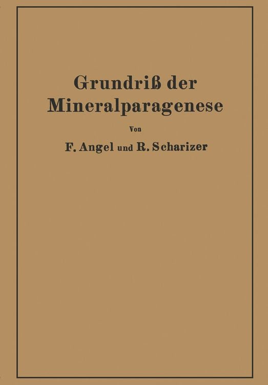 Produktbild: Grundri&szlig; der Mineralparagenese