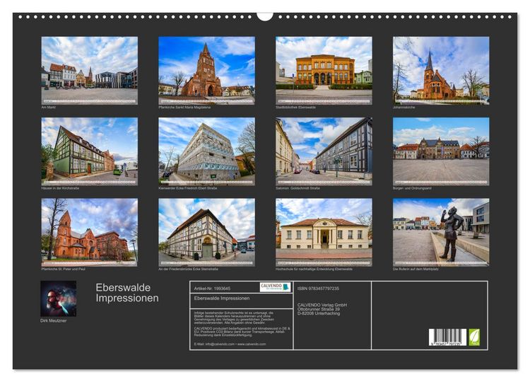 Produktbild: Eberswalde Impressionen (Wandkalender 2026 DIN A2 quer), CALVENDO Monatskalender
