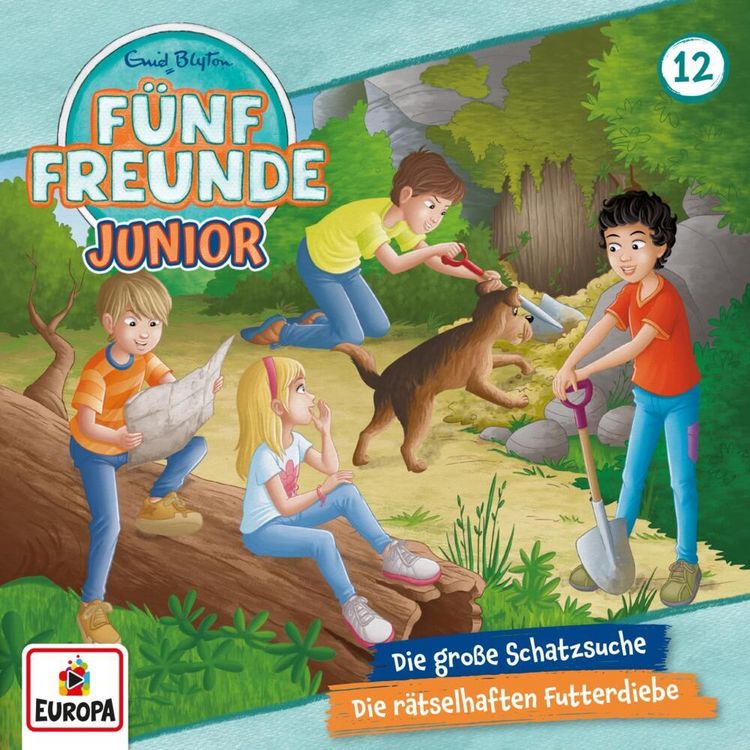 Produktbild: F&uuml;nf Freunde Junior 12: Die gro&szlig;e Schatzsuche / Die r&auml;tselhaften Futterdiebe