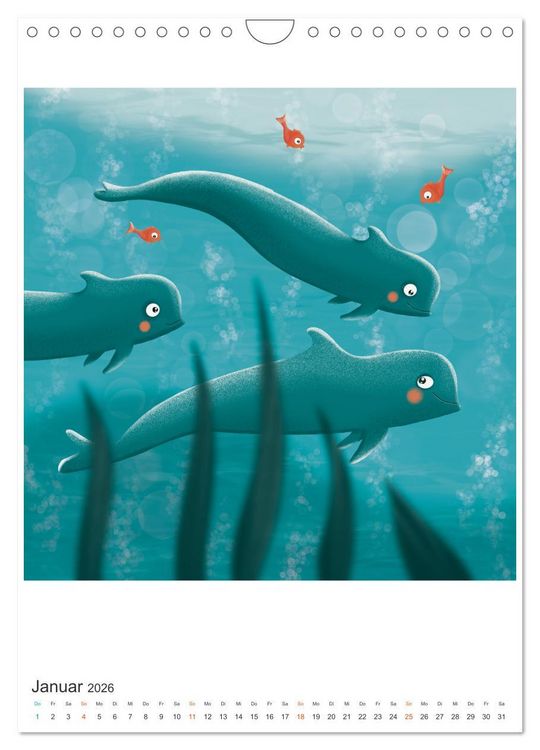Produktbild: SAVE OUR OCEANS - Ursprung allen Lebens (Wandkalender 2026 DIN A4 hoch), CALVENDO Monatskalender