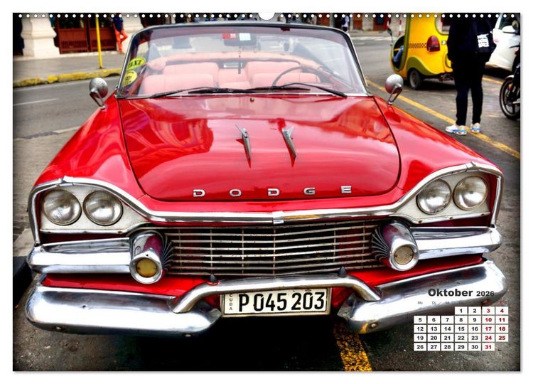 Produktbild: Dodge Coronet - Ein Traumcabrio in Kuba (hochwertiger Premium Wandkalender 2026 DIN A2 quer), Kunstdruck in Hochglanz